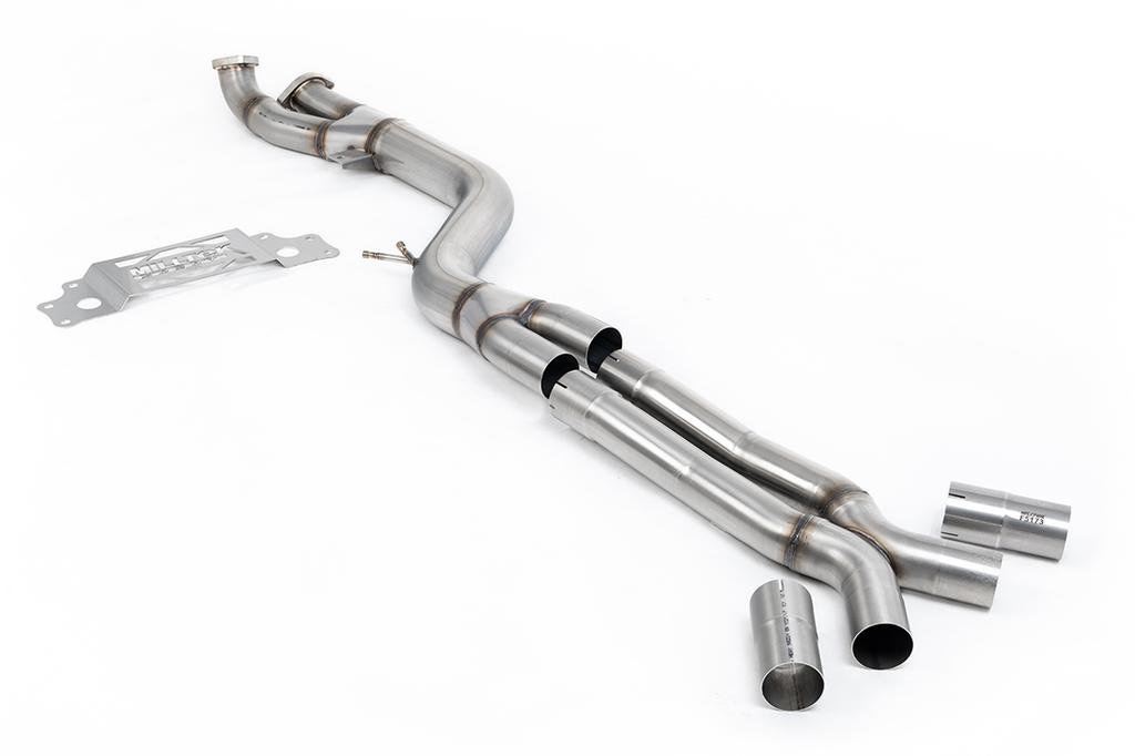 MillTek SSXBM1328 GPF/OPF Bypass OPF/GPF Bypass Single Pipe 102mm - with X-Pipe to Milltek Axle Back Only