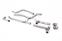 MillTek SSXFD371M Ford Fiesta MK8 1.0T ST Line (Non GPF Models) Dual Outlets - Non Resonated (Louder) Dual Outlet Exhaust System with Polished GT-100 Trim (Includes Maxton Diffuser)
