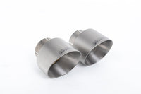 MillTek SSXFD373M Ford Fiesta MK8 1.0T ST Line (Non GPF Models) Dual Outlets - Non Resonated (Louder) Dual Outlet Exhaust System with Brushed Titanium GT-100 Trims (Includes Maxton Diffuser)