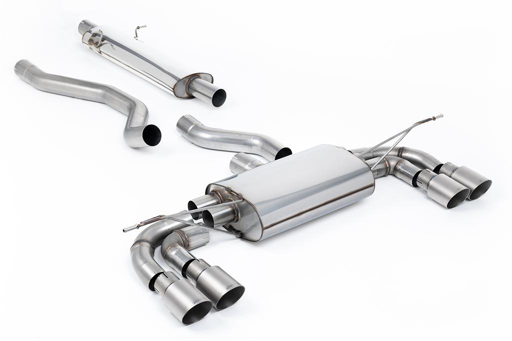MillTek SSXLR206 Particulate Filter-back OPF/GPF Back System with GT-90 Titanium Trims - ECE Approved