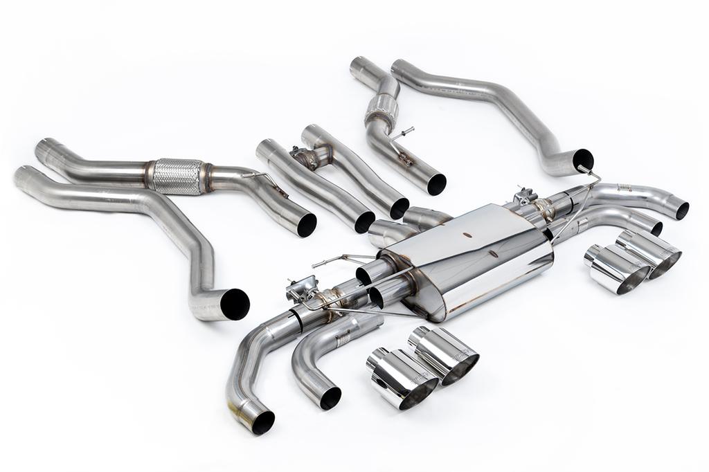 MillTek SSXLR224 Cat-back OPF/GPF Back System with GT-115 Polished Tips