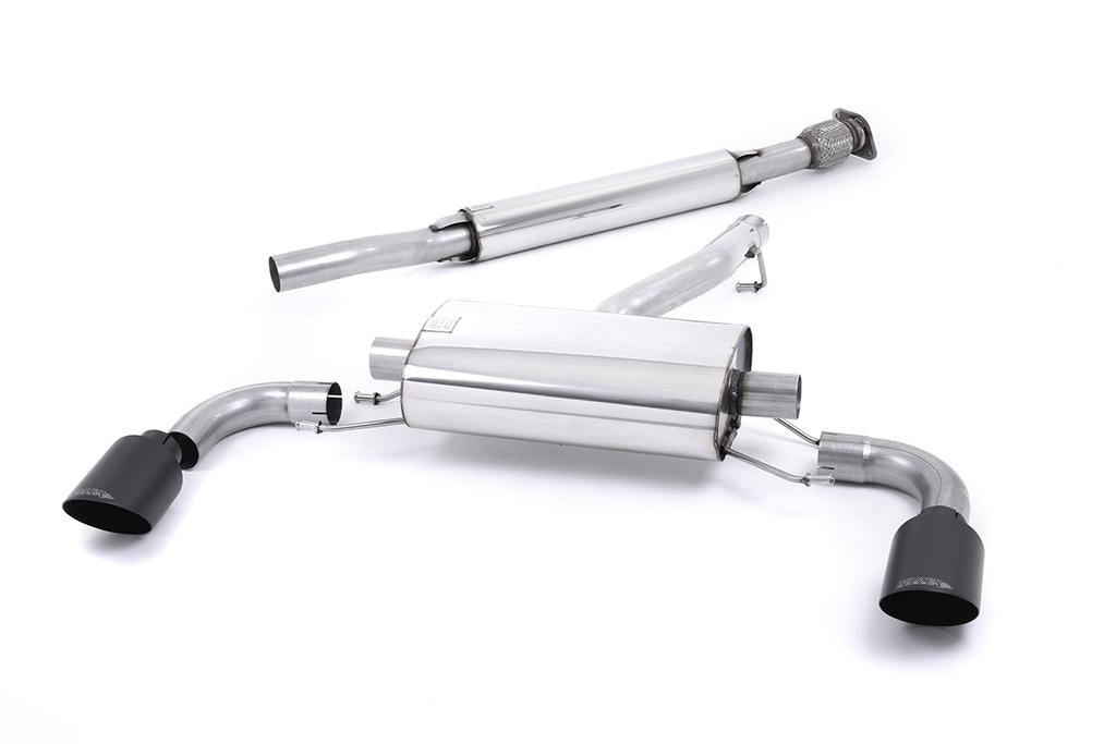 MillTek SSXTY177 Secondary Cat-back Resonated (quieter). Ceramic Black Tips - ECE Approved