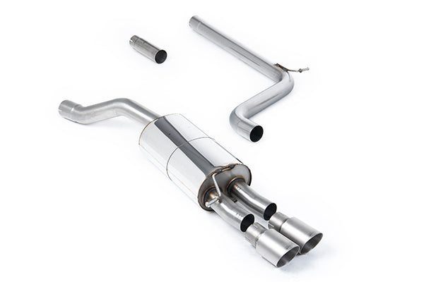 Milltek SSXVW735 VW GPF/OPF Back System With Brushed Titanium GT-90 Trims (Inc. Polo)