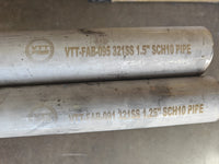 VTT SEAMLESS PIPE 321 STAINLESS – 4 FOOT LENGTH - ML Performance UK