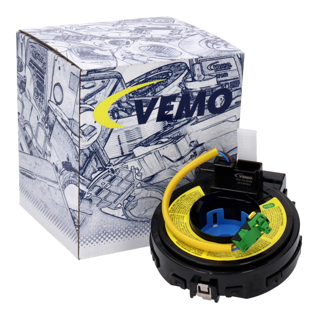 VEMO V53-72-0163 Clock Spring, Airbag