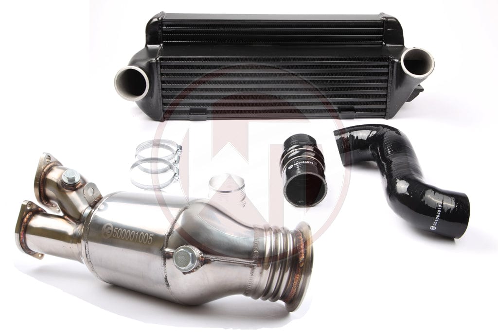 Wagner BMW E82 E88 E90 E92 N55 Catless Downpipe and EVO2 Competition Intercooler (135i & 335i(x))