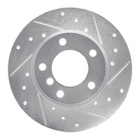 R1 Concepts R1 95-98 BMW 318TI Front Right Drilled & Slotted Silver Brake Rotor