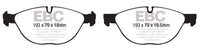 EBC 10-14 BMW X5 4.4 Twin Turbo (50) Yellowstuff Front Brake Pads