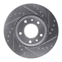 R1 Concepts R1 02-02 Kia SEDONA Front Left Drilled & Slotted Silver Brake Rotor