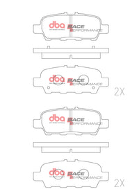 DBA 02-08 Nissan 350Z (Z33) Rear RP Performance Brake Pads