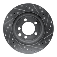 R1 Concepts R1 74-81 Dodge Ramcharger 4WD Front Left Drilled & Slotted Silver Brake Rotor