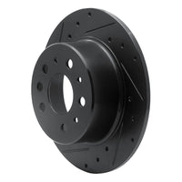 R1 Concepts R1 61-91 Mercedes-Benz 230S Rear Left Drilled & Slotted Black Brake Rotor