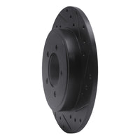 R1 Concepts R1 02-10 Ford Explorer Rear Right Drilled & Slotted Black Brake Rotor