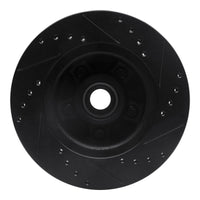 R1 Concepts R1 79-91 Ford LTD Front Left Drilled & Slotted Black Brake Rotor