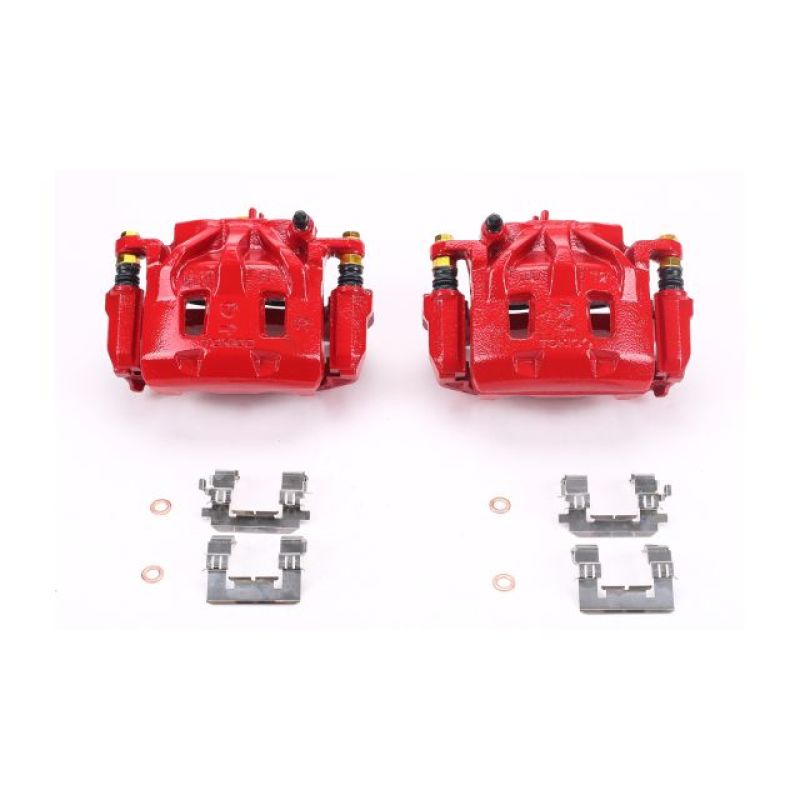 PowerStop Power Stop 06-07 Subaru B9 Tribeca Front Red Calipers w/Brackets - Pair