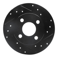 R1 Concepts R1 81-87 Renault ALLIANCE Front Right Drilled & Slotted Black Brake Rotor
