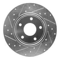 R1 Concepts R1 12-20 Chrysler Town & Country Rear Left Drilled & Slotted Silver Brake Rotor
