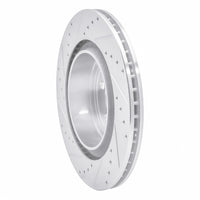 R1 Concepts R1 06-23 Dodge Magnum Rear Right Drilled & Slotted Silver Brake Rotor