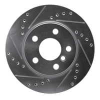 R1 Concepts R1 14-24 Mini Cooper (Excl Clubman) Front Left Drilled & Slotted Silver Brake Rotor