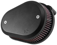 K&N Engineering K&N 00-16 Harley-Davidson Street Metal Intake System Flare Black