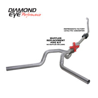 Diamond Eye Performance Diamond Eye KIT 4in Turbo Back MFLR RPLCMENT PIPE DUAL ALUM94-97 5 7 3L F250/F350 PWRSTROKE NFS