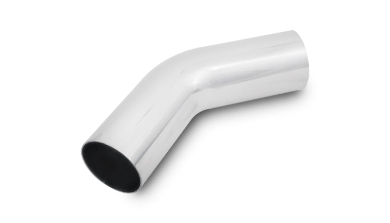 Vibrant 2in O.D. Universal Aluminum Tubing (45 degree bend) - Polished