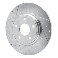R1 Concepts R1 12-20 Chrysler Town & Country Rear Left Drilled & Slotted Silver Brake Rotor