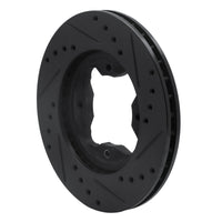 R1 Concepts R1 90-97 Acura CL Front Left Drilled & Slotted Black Brake Rotor