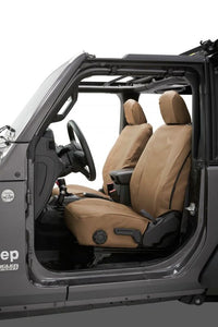 Bestop 18-26 Jeep Wrangler JL 2-Door Front Seat Covers (Tan)
