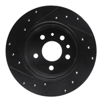 R1 Concepts R1 61-91 Mercedes-Benz 220 Rear Right Drilled & Slotted Black Brake Rotor