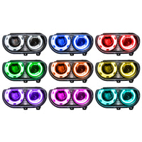 ORACLE Lighting Oracle 08-14 Dodge Challenger SMD HL (HID Style) - ColorSHIFT w/o Controller