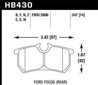 Hawk Performance Hawk HP+ Street Brake Pads