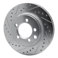 R1 Concepts R1 74-81 Dodge Ramcharger 4WD Front Left Drilled & Slotted Silver Brake Rotor