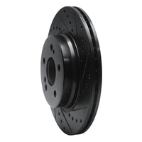 R1 Concepts R1 93-02 Mercedes-Benz SL600 Rear Right Drilled & Slotted Black Brake Rotor