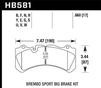 Hawk Performance Hawk Brembo Caliper Family J/N HPS 5.0 Brake Pads