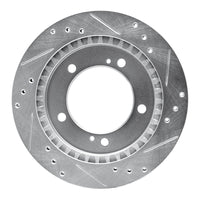 R1 Concepts R1 99-04 Chevrolet Tracker Front Left Drilled & Slotted Silver Brake Rotor