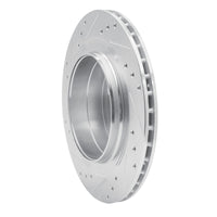 R1 Concepts R1 2002-2010 Saab 9-5 Rear Right Drilled & Slotted Silver Brake Rotor