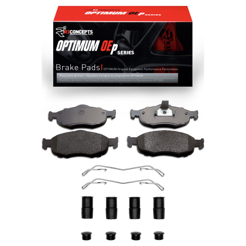 R1 Concepts R1 95-04 Ford Contour Front Optimum OE Pads & Hardware Kit