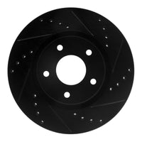 R1 Concepts R1 13-25 Nissan Altima Front Right Drilled & Slotted Black Brake Rotor