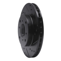 R1 Concepts R1 98-02 Acura CL Front Right Drilled & Slotted Black Brake Rotor