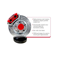 Baer Brakes 71-76 GM Full Size Passenger Cars 13in Classic Series Front Brake Kit - Red