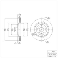 DFC 14-19 Chevrolet Corvette Rear Brake Rotor