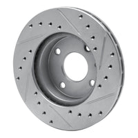 R1 Concepts R1 85-89 Merkur XR4TI Front Left Drilled & Slotted Silver Brake Rotor