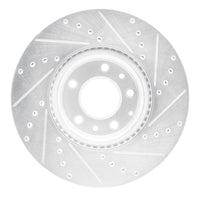 R1 Concepts R1 06-07 Mazda 6 Front Left Drilled & Slotted Silver Brake Rotor