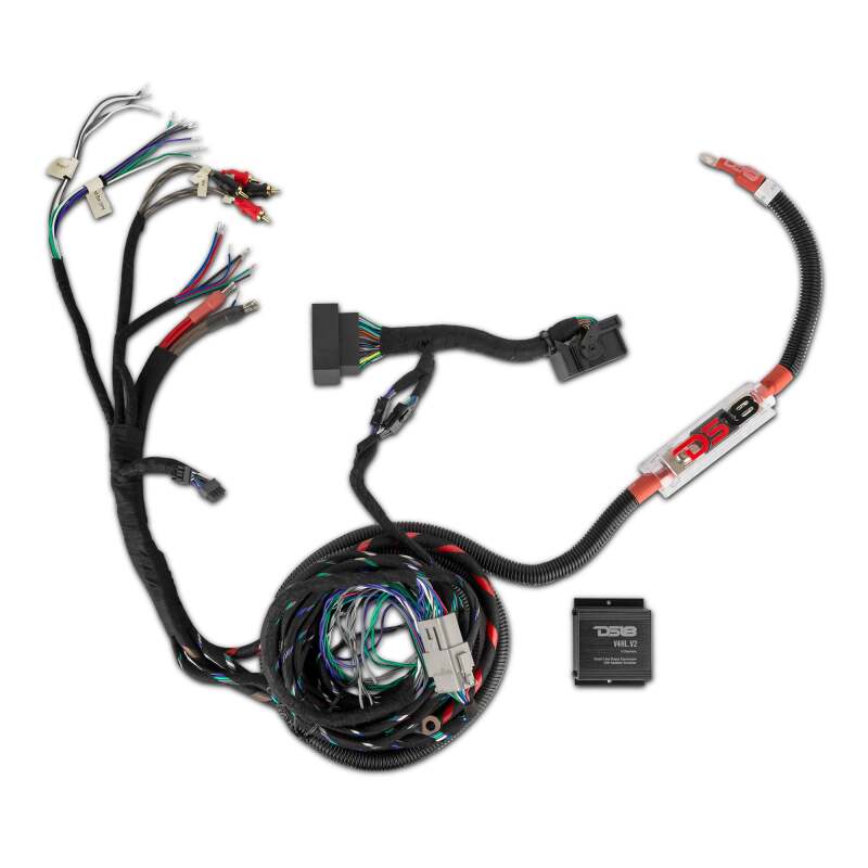 DS18 Jeep JL/JLU/JT Harness For JL-SBAR Overhead Soundbar Amplifier & SQBASS Underseat Subwoofer