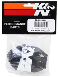 K&N Engineering K&N Universal PreCharger Round Tapered Air Filter Wrap Black 3in Base ID x 2in Top ID x 3in H