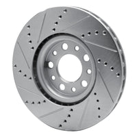 R1 Concepts R1 13-23 Chrysler 200 Front Right Drilled & Slotted Silver Brake Rotor