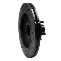 R1 Concepts R1 01-05 Ford Explorer Sport Front Right Drilled & Slotted Black Brake Rotor