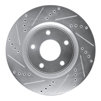 R1 Concepts R1 12-25 Chrysler Grand Caravan Front Left Drilled & Slotted Silver Brake Rotor