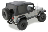 Bestop 03-06 Jeep Wrangler TJ Replace A-Top (Black Diamond Sailcloth Tinted Windows Upper Door Skin)